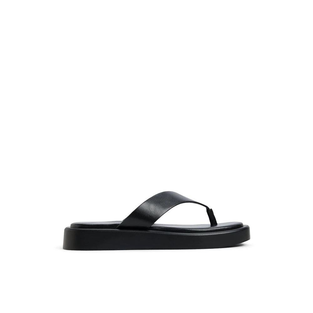 Buena Black Women's Flat Sandals
