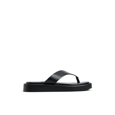 Buena Black Women's Flat Sandals