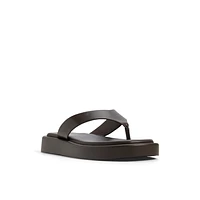 Buena Dark Brown Women's Flat Sandals