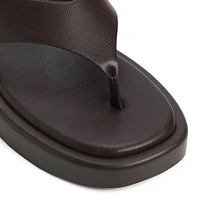 Buena Dark Brown Women's Flat Sandals