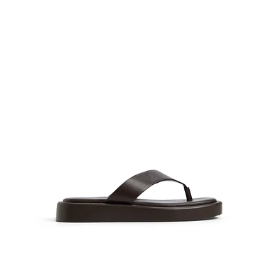 Buena Dark Brown Women's Flat Sandals