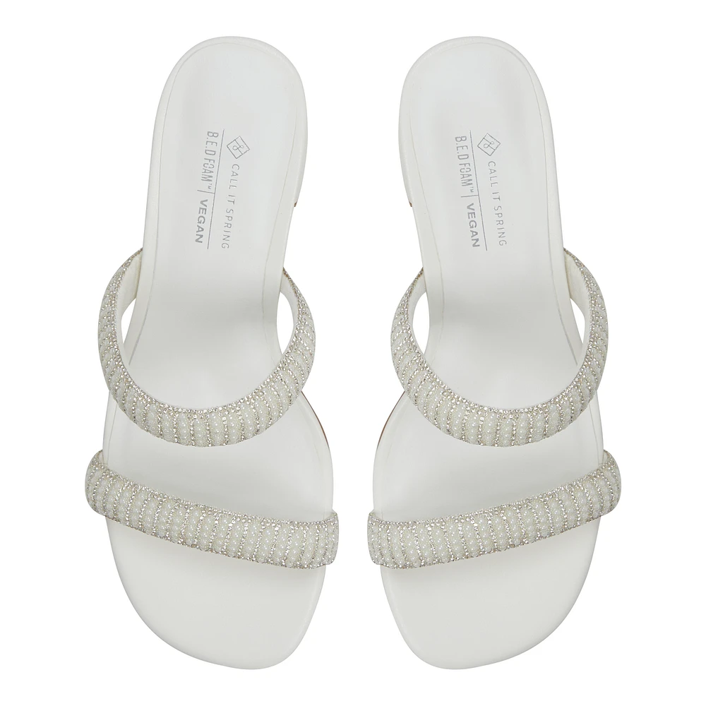 Calianaa White Women's Mule Sandals
