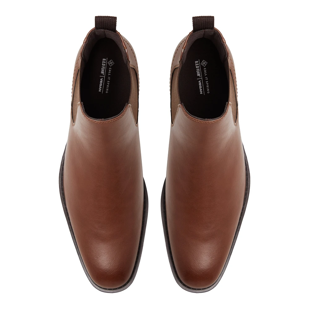 Cartier Cognac Men's Dress Boots