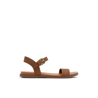 Cassiane Cognac Femmes Sandales à talons plats | Boutique Spring Canada