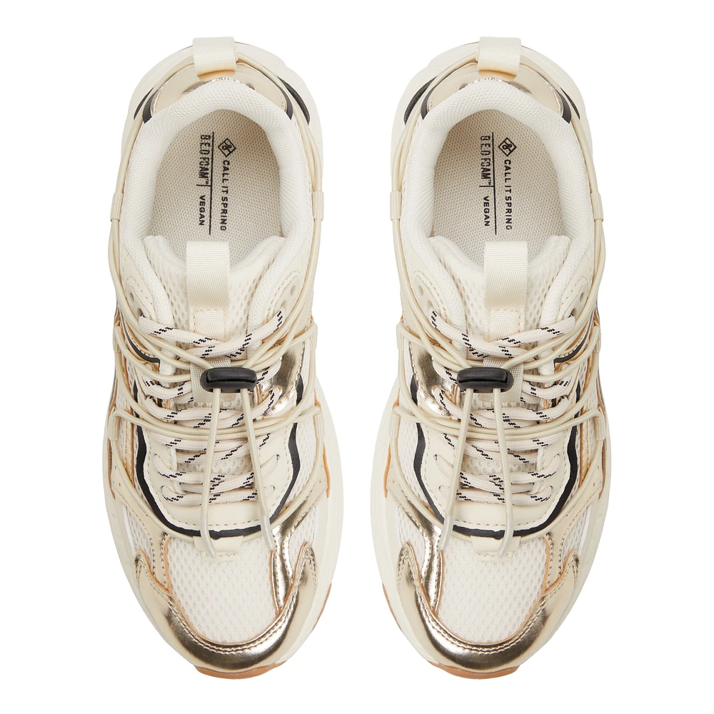 Cielia Gold Women's Athleisure Shoes