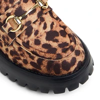 Cluelesss Brown Multi Women's Animal Print Shoes Bags