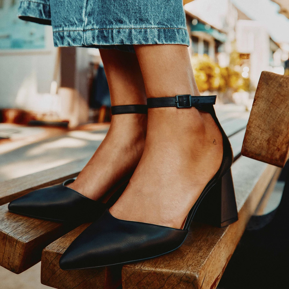 Daliaa Noir Synthetic Femmes Escarpins | Boutique Spring Canada