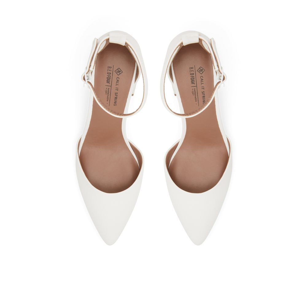 Daliaa Blanc Femmes Talons blocs | Boutique Spring Canada