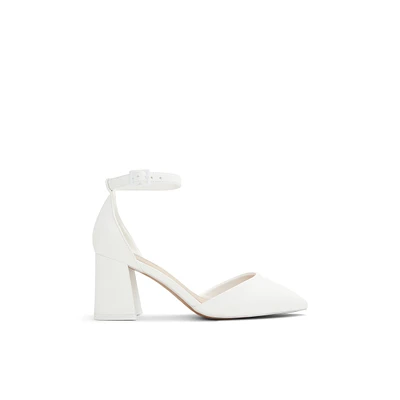 Daliaa White Women's Block Heels