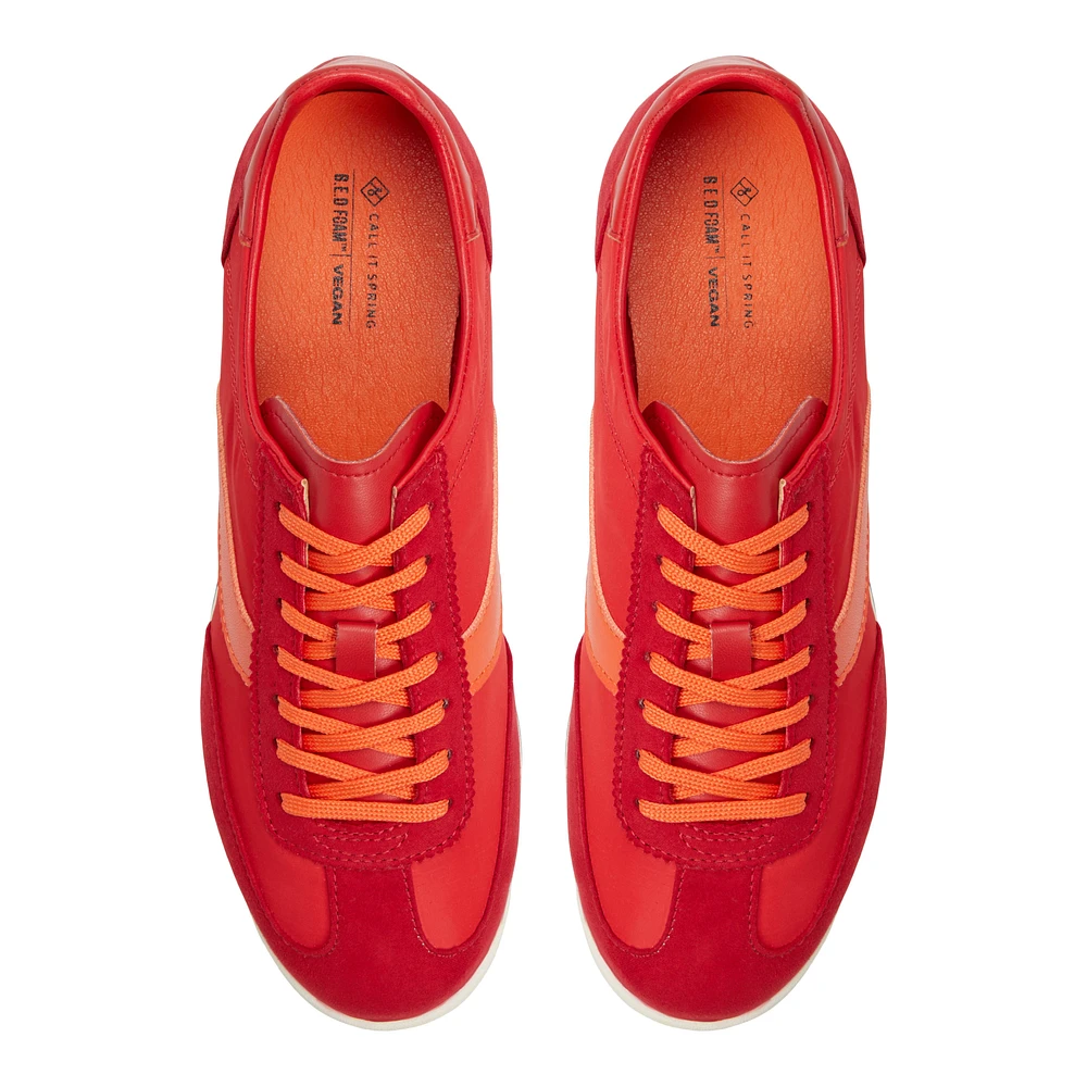 Davi Red Women's Retro Sneakers