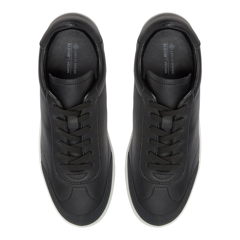 Domenico Black Men's Dress Sneakers
