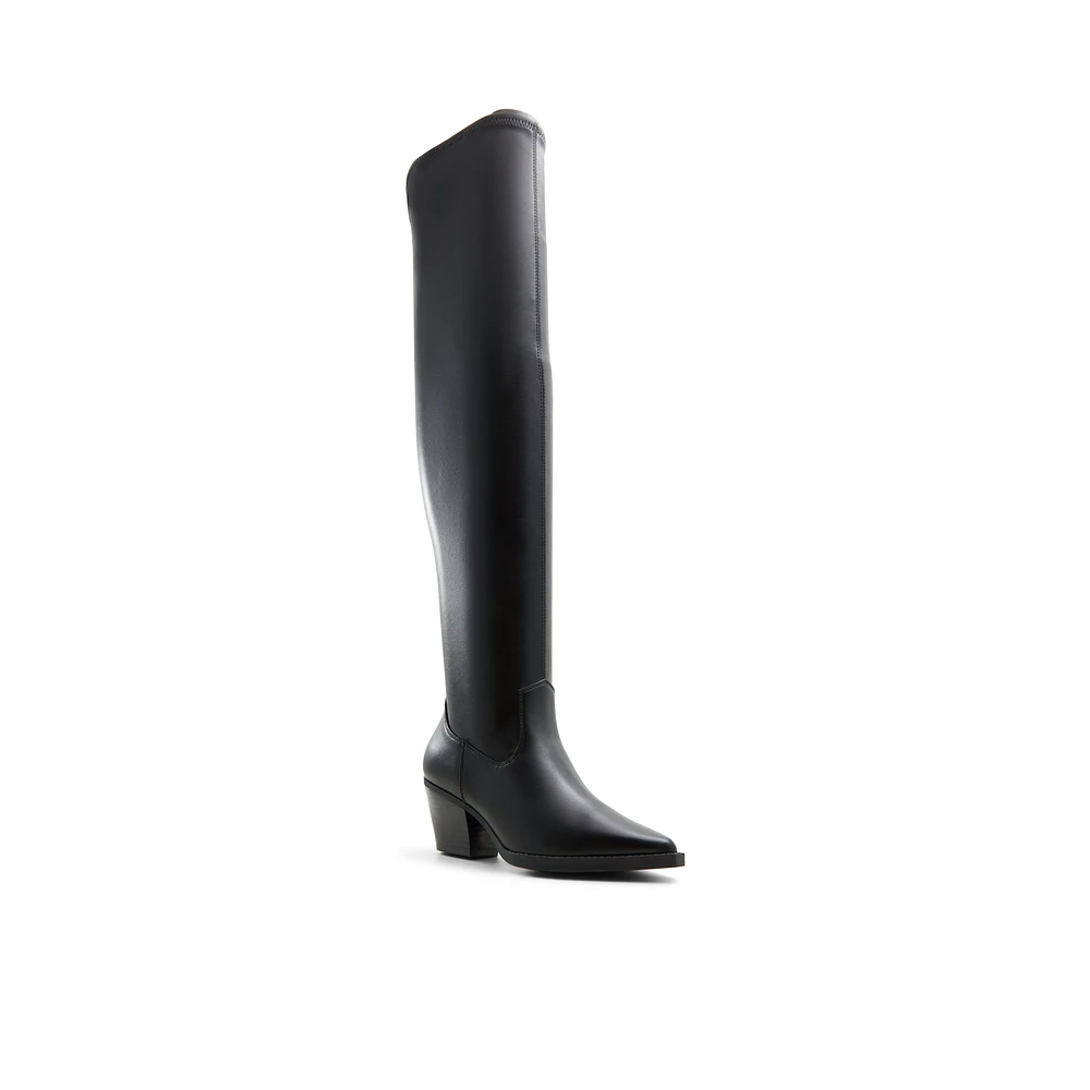 Elloise Noir Femmes Bottes au dessus du genou | Boutique Spring Canada
