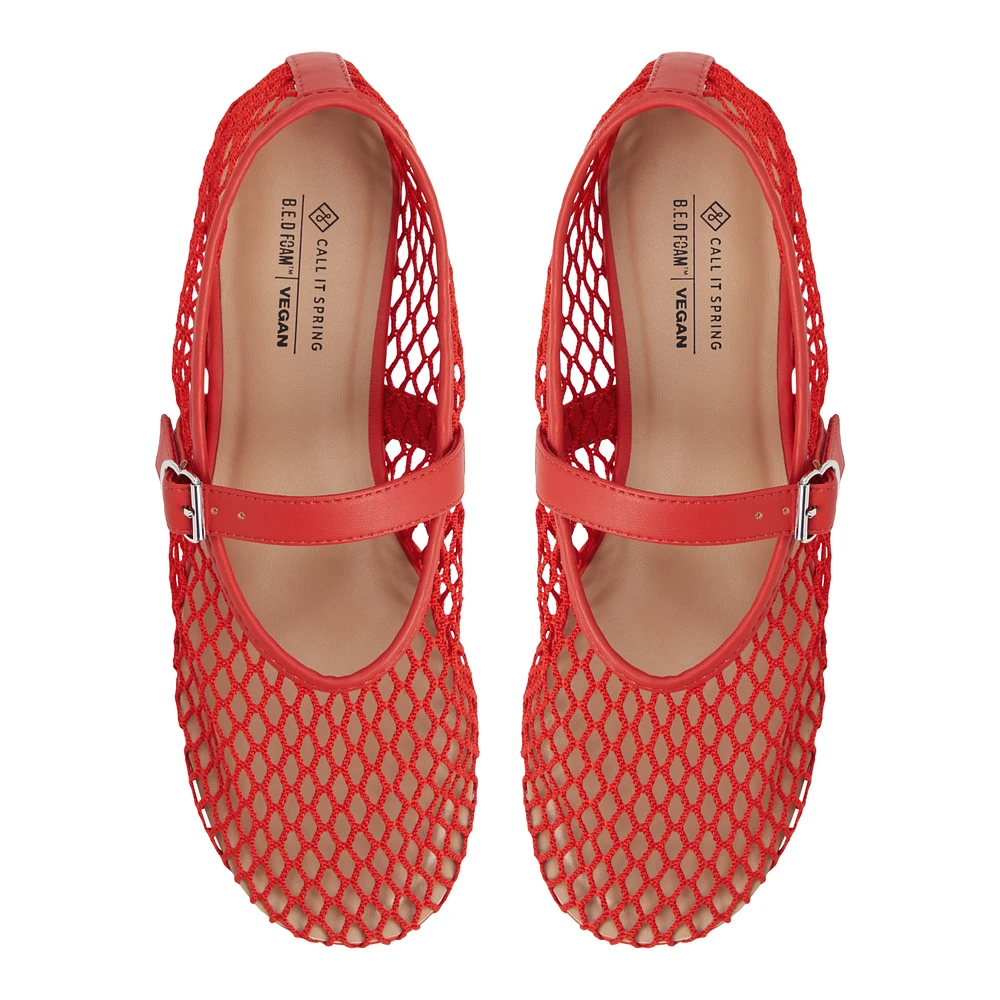 Elyiaa Red Women's  Mary Janes