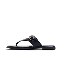 Evodie Black Women's Flat Sandals