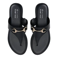 Evodie Black Women's Flat Sandals