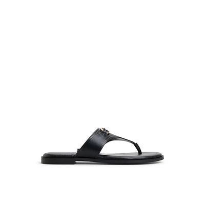 Evodie Black Women's Flat Sandals