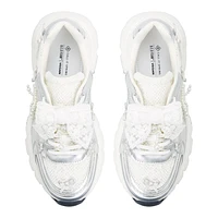 Graciemay Silver Women's Athleisure Shoes