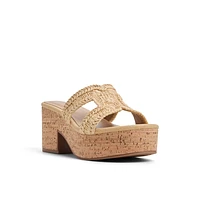 Halerria Natural Women's Mule Sandals