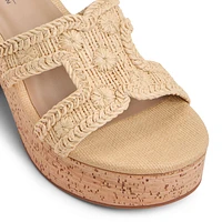 Halerria Natural Women's Mule Sandals