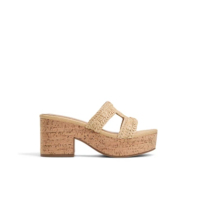 Halerria Natural Women's Mule Sandals