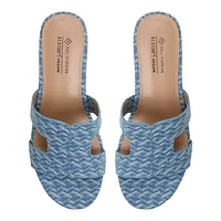 Halerria Open Blue Women's Mule Sandals