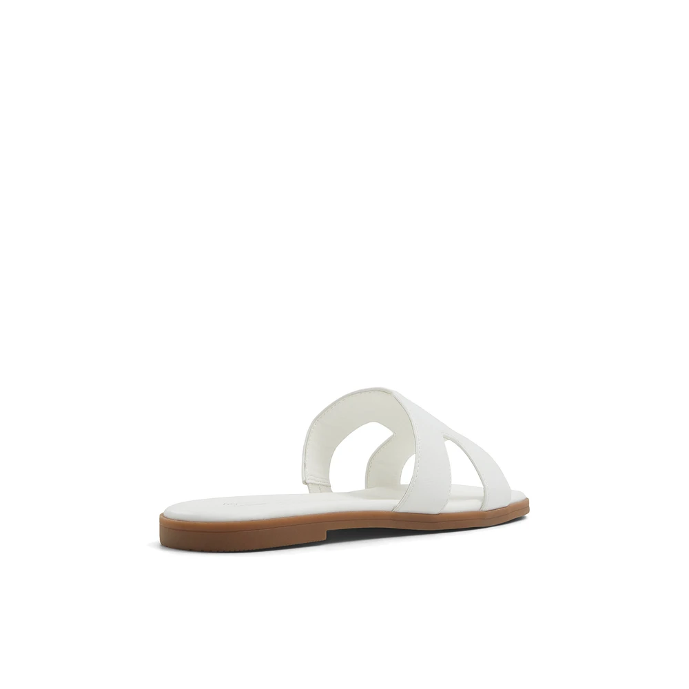 Haylee Blanc Femmes Claquettes | Boutique Spring Canada