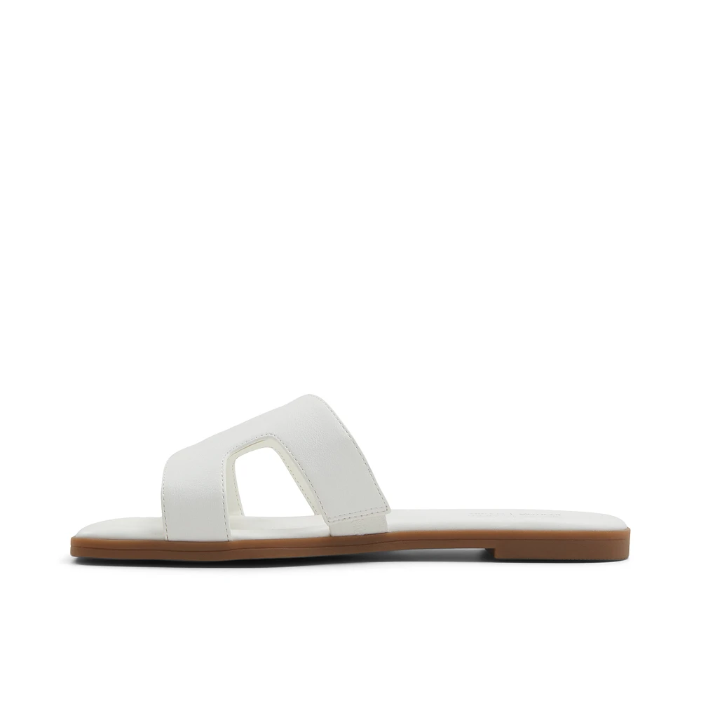 Haylee Blanc Femmes Claquettes | Boutique Spring Canada