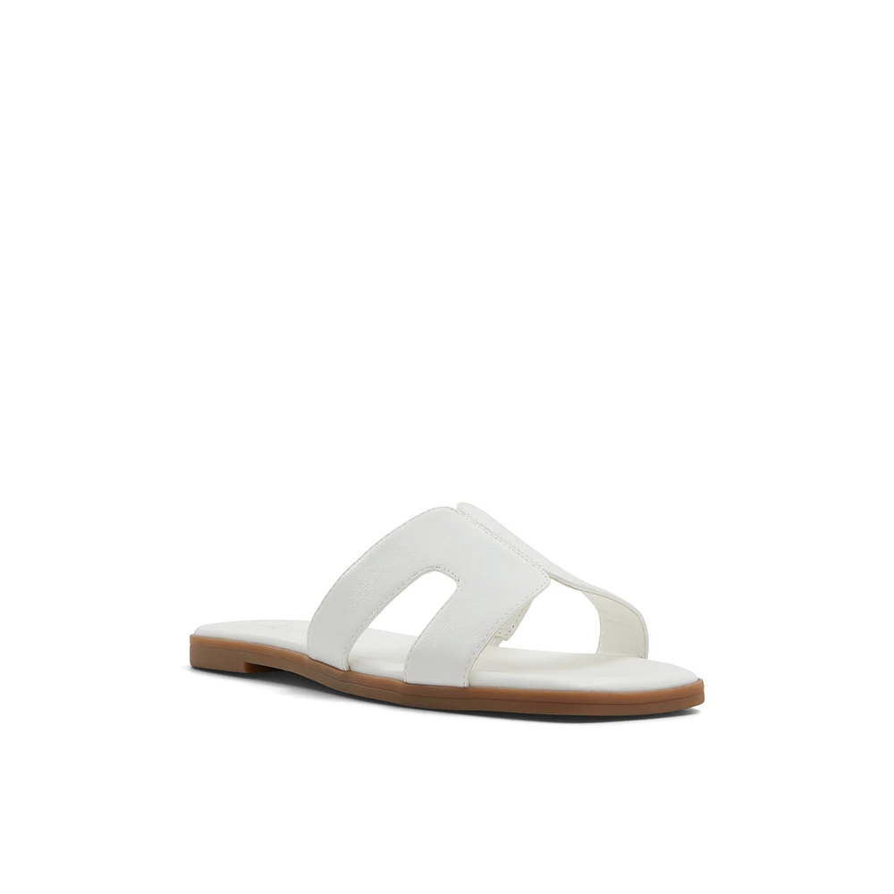Haylee Blanc Femmes Claquettes | Boutique Spring Canada