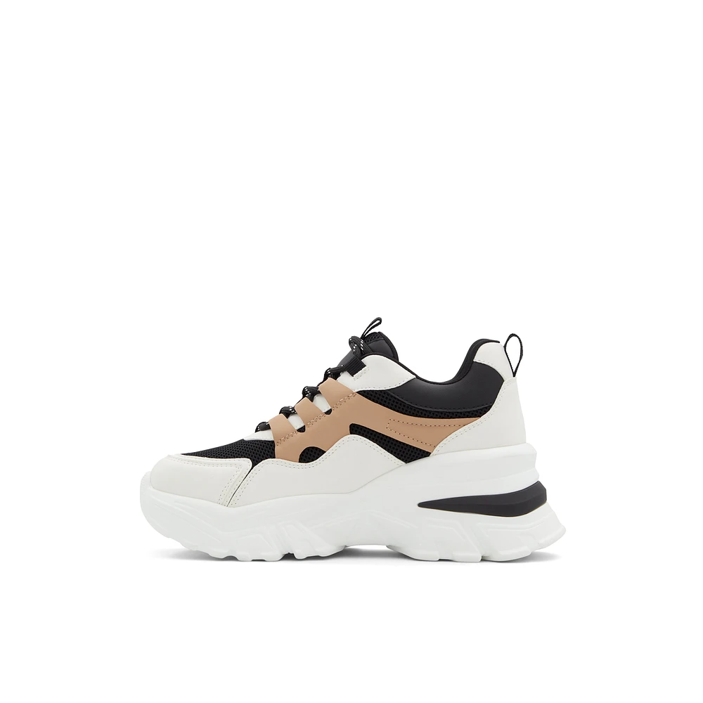 Jennaa Black Multi Women's Wedge Sneakers