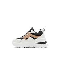 Jennaa Black Multi Women's Wedge Sneakers