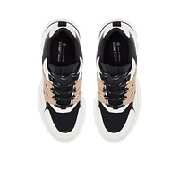 Jennaa Black Multi Women's Wedge Sneakers