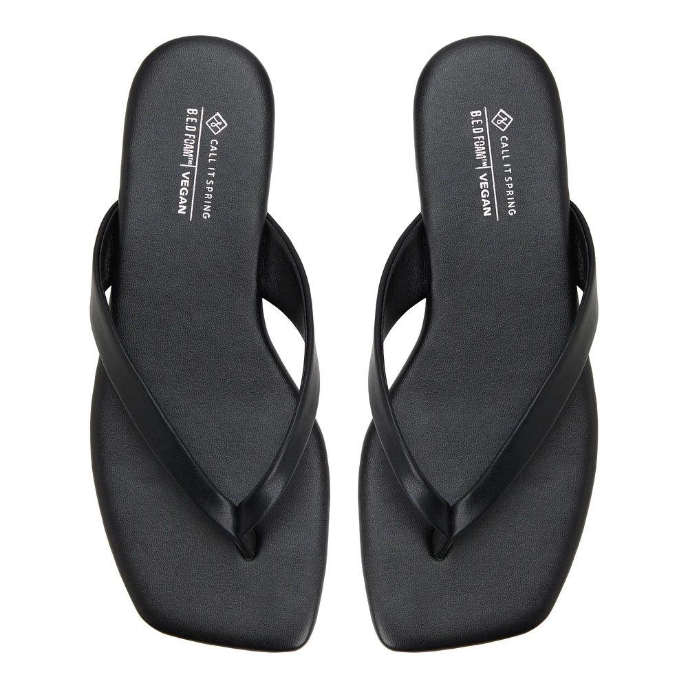 Kayce Black Women's Flat Sandals