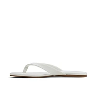 Kayce Blanc Femmes Sandales à talons plats | Boutique Spring Canada