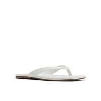 Kayce Blanc Femmes Sandales à talons plats | Boutique Spring Canada