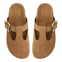 Kaze Dark Beige Women's Mules