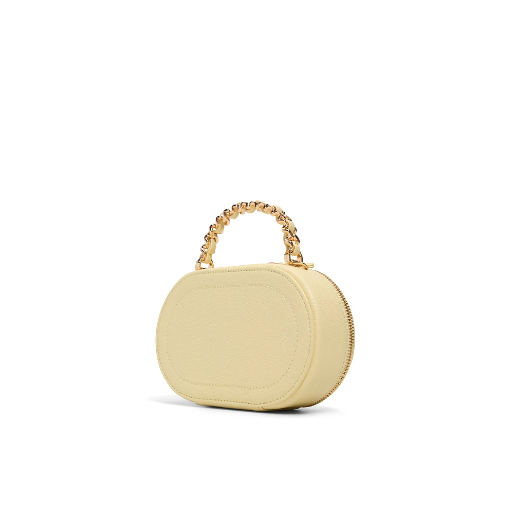Leaha Light Yellow Women's Top handle bags