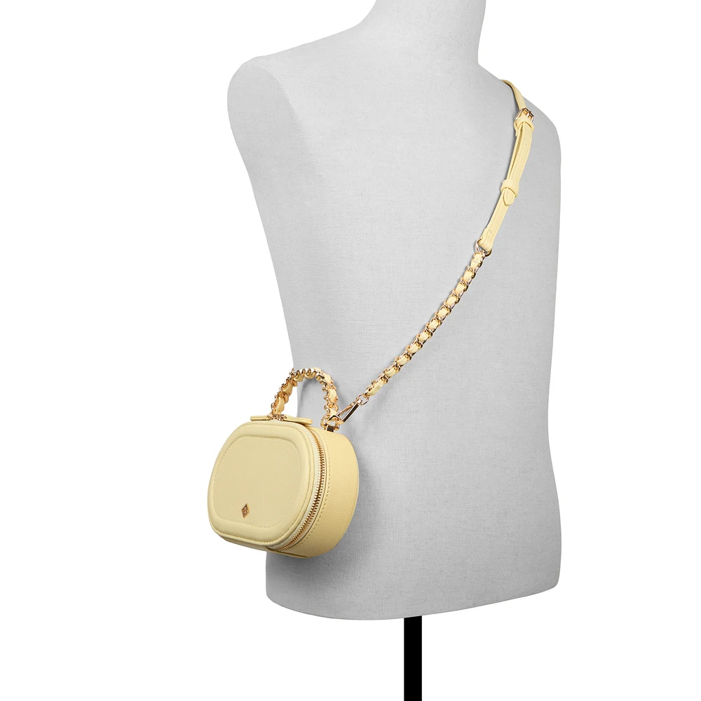 Leaha Light Yellow Women's Top handle bags