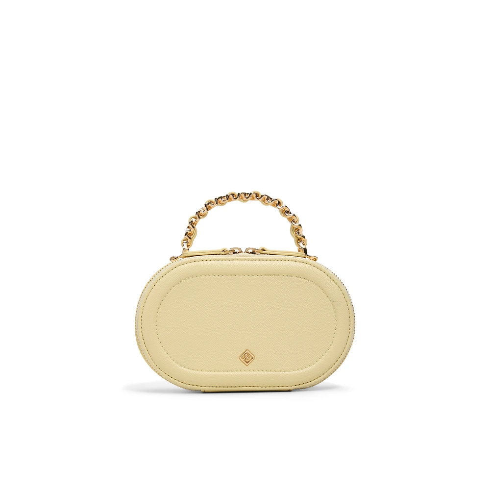 Leaha Light Yellow Women's Top handle bags