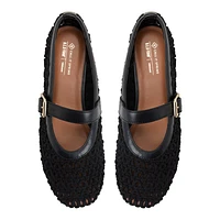 Maev Open Black Women's Ballerinas