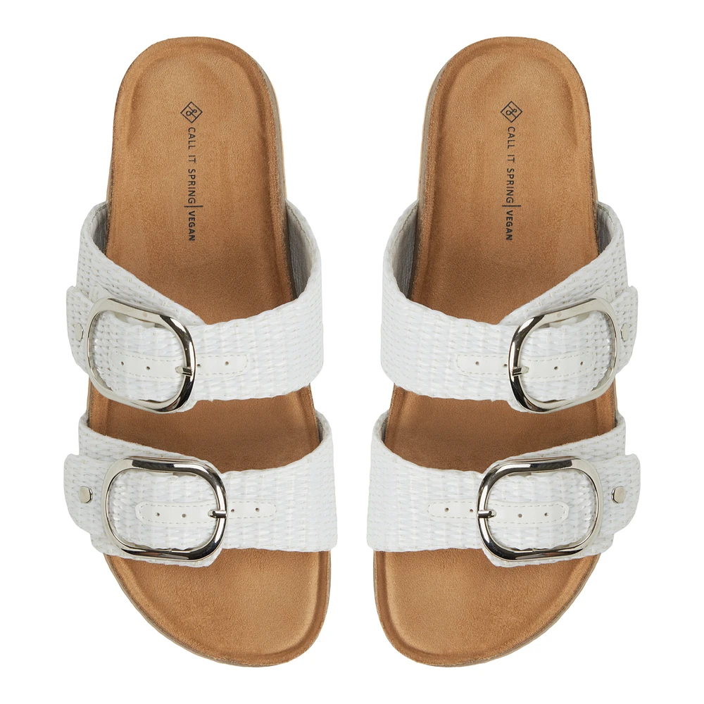 Mahina White Women's Slides