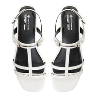 Mattea White Women's Flat Sandals