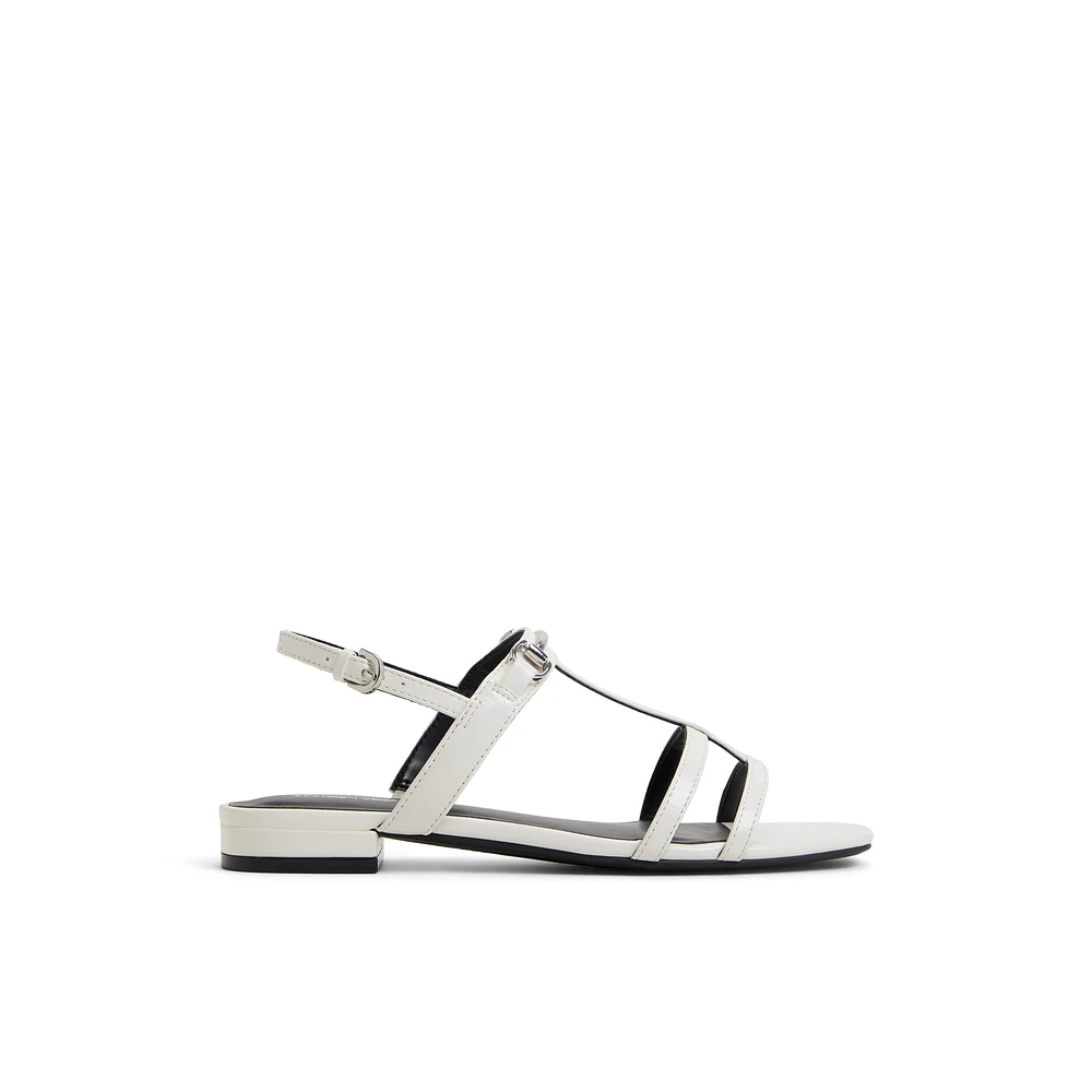 Mattea White Women's Flat Sandals