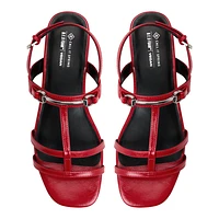 Mattea Red Women's Flat Sandals