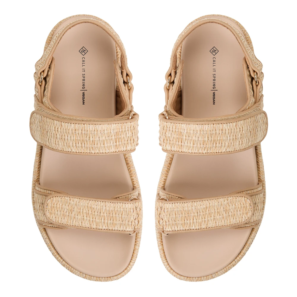 Mauii Natural Women's Flat Sandals