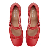 Mikayla Red Women's  Mary Janes