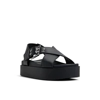 Naluu Black Women's Wedges