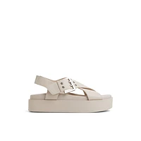 Naluu Light Grey Women's Wedges