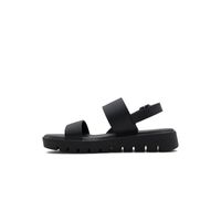 Nevra Noir Femmes Sandales à talons plats | Boutique Spring Canada