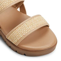 Nevra Natural Women's Flat Sandals