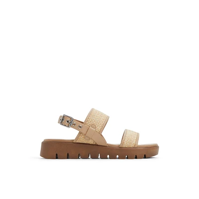 Nevra Natural Women's Flat Sandals